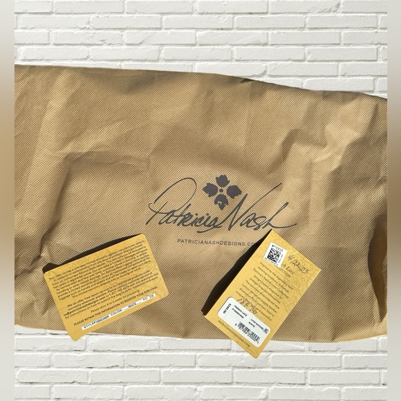 Patricia Nash Lyon Medium Leather Satchel Crossbody - Picture 14 of 14